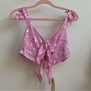 For Love & Lemons Pink Top